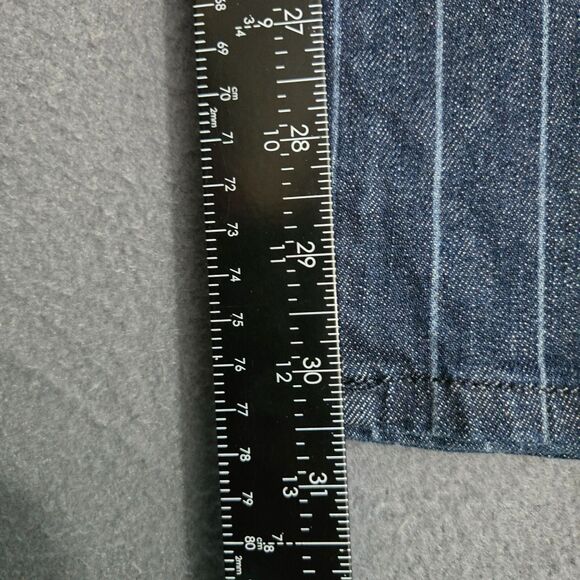 Ann Taylor Loft Size 12/31 Skinny Jeans Stretch Striped Modern - Picture 14 of 16